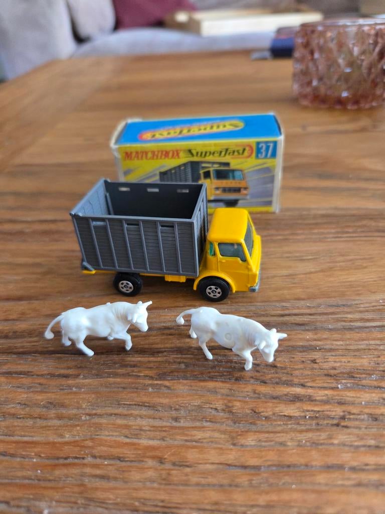 Matchbox superfast cattle truck no 37, Ophalen of Verzenden, Bus of Vrachtwagen, Matchbox