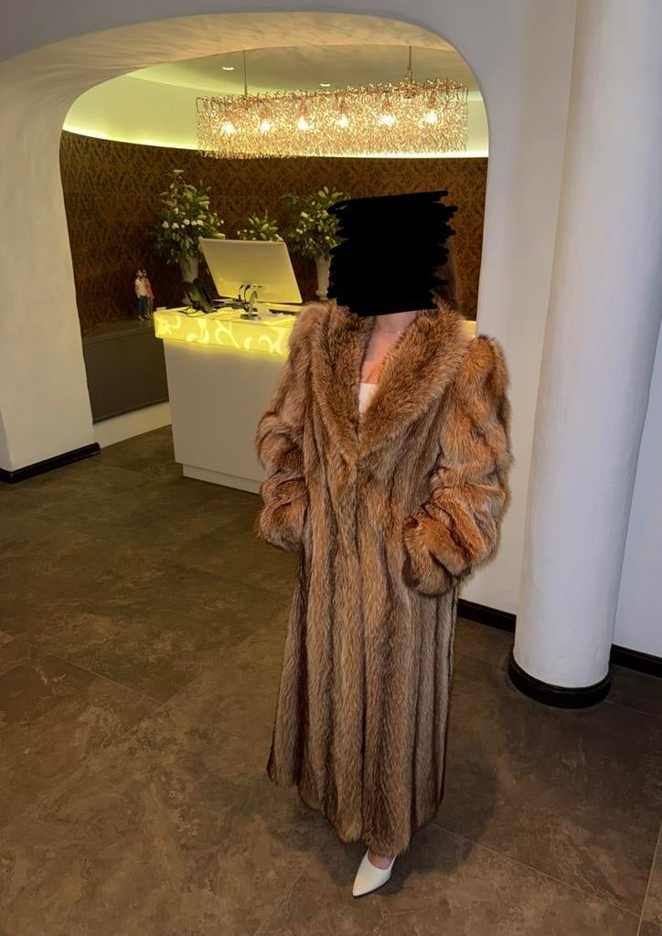 Luxe bontjas - Elegant en warm, Ophalen of Verzenden, Gedragen, Maat 36 (S), Bruin