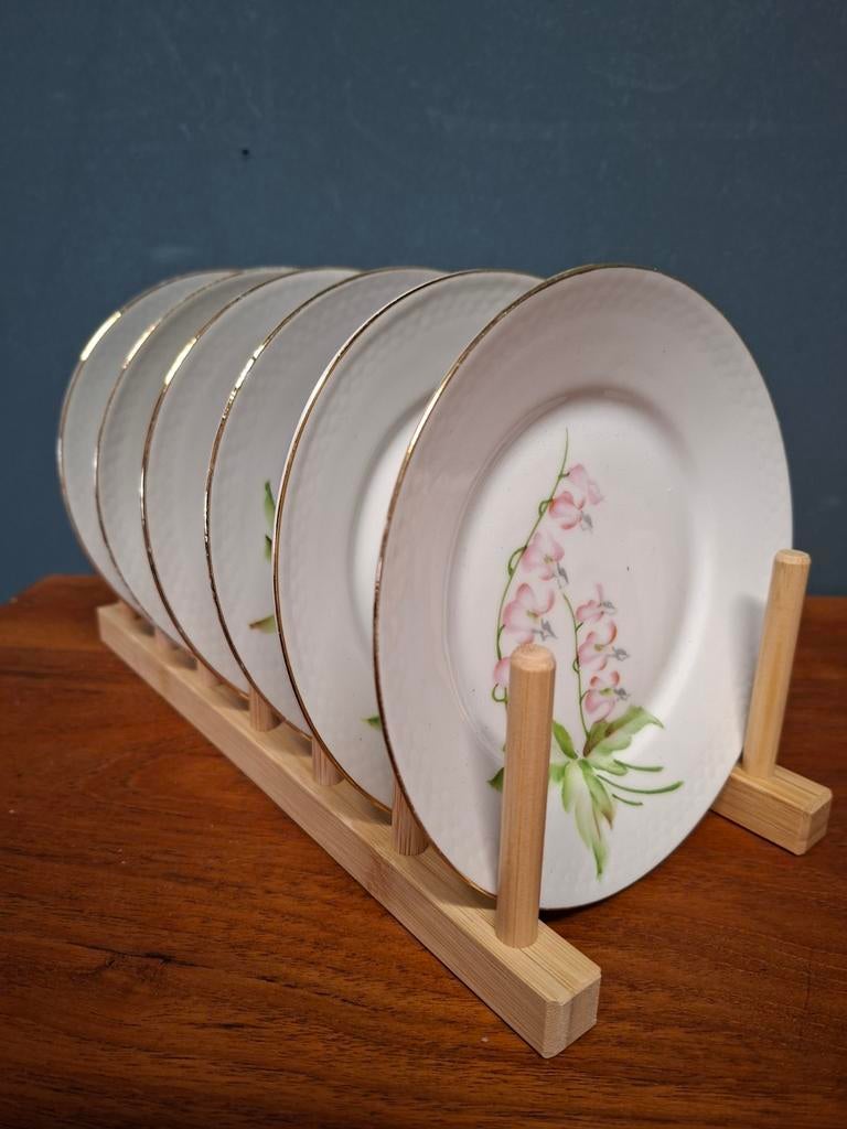 Gebaksbordjes kobenhav porcellain maleri, Ophalen of Verzenden, Overige stijlen, Porselein, X