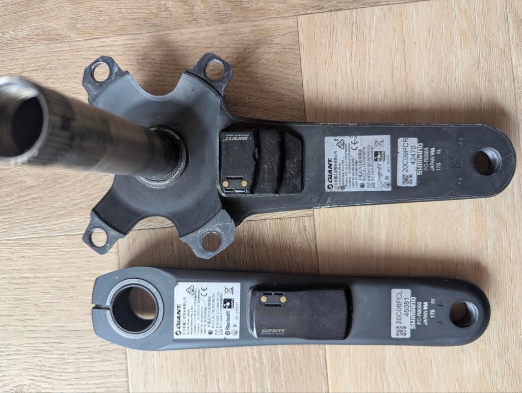 Ultegra FC-R8000 175 dubbele powermeter, Ophalen of Verzenden, Gebruikt, Crankstel of Pedalen, Shimano Ultegra