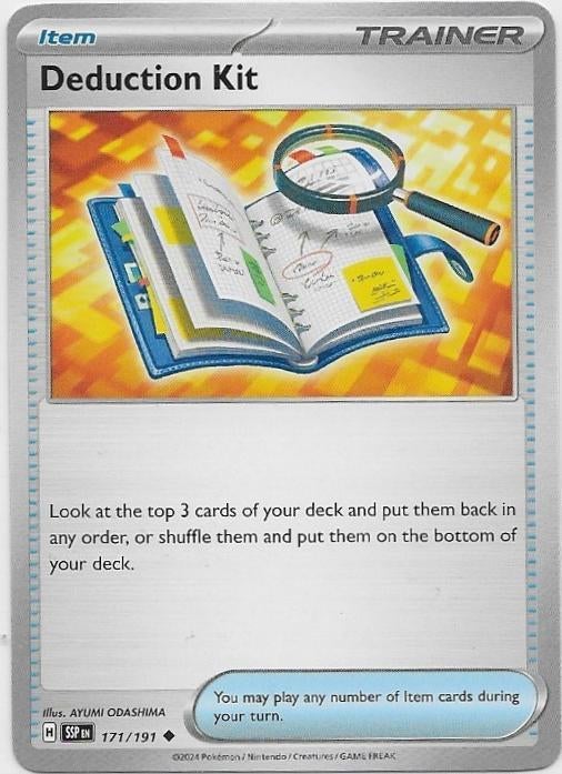 Surging Sparks,  Deduction Kit [uncommon] 171/191, Verzenden, Nieuw, Losse kaart