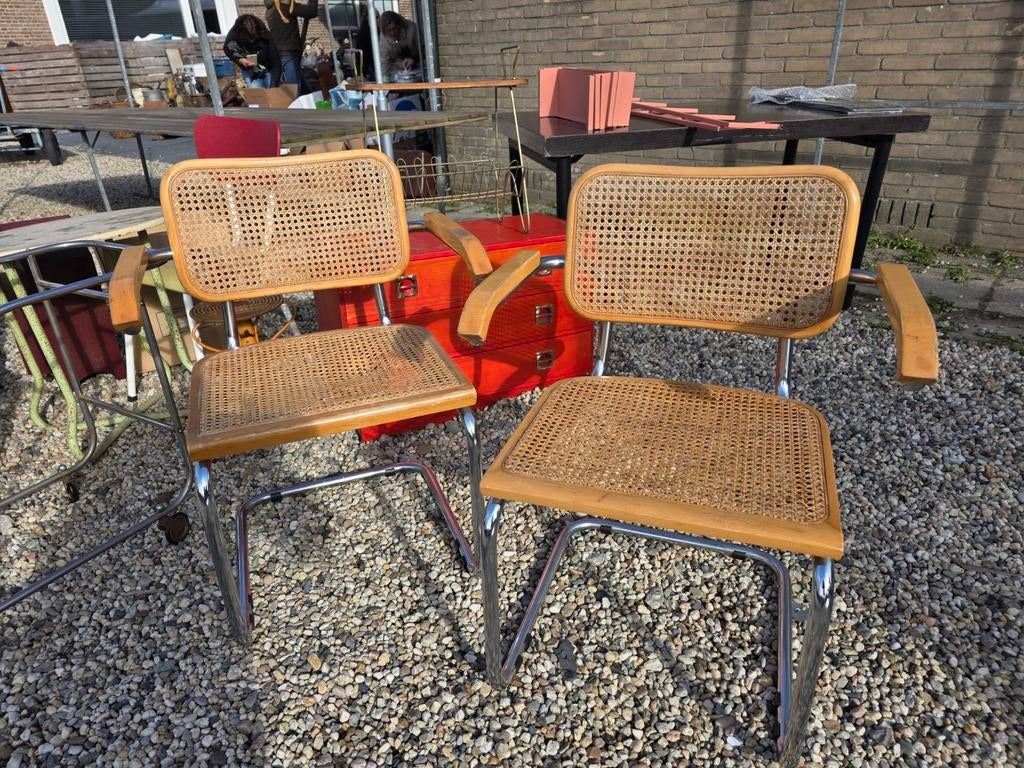 Vintage Stoel Marcel Breuer Gavina ed. bureaustoel pastoe, Huis en Inrichting, Ophalen, Zo goed als nieuw, Vintage bauhaus stoel bureaustoel eetkamerstoel