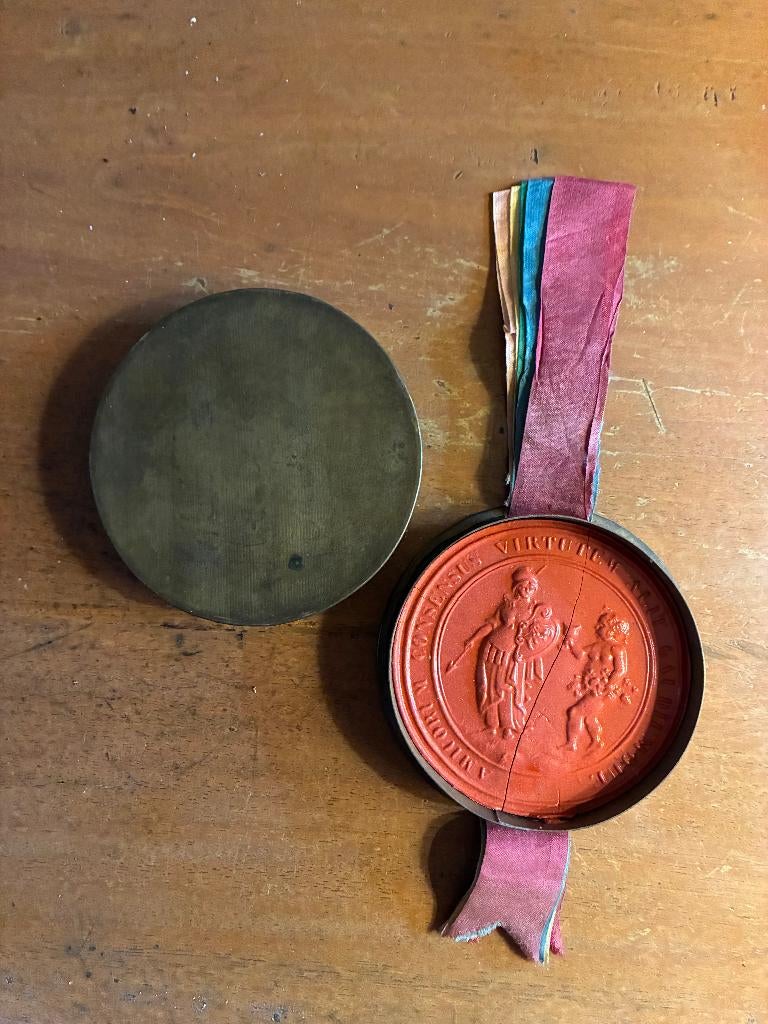 zegel Utrechts corps, Ophalen of Verzenden, Gebruikt