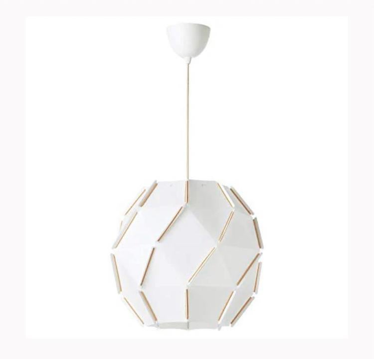 Witte Ikea Sjöpenna hanglamp - diameter 35cm., Ophalen, Zo goed als nieuw, Minder dan 50 cm