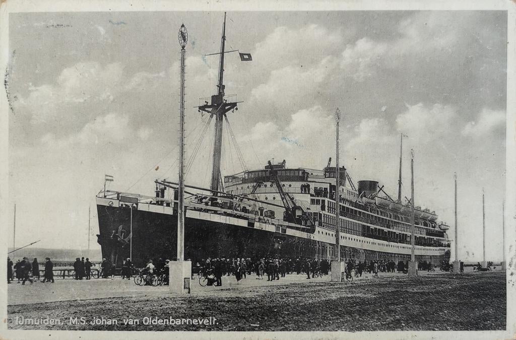 IJmuiden - M. S. Johan van Oldenbarnevelt 1938, Verzamelen, Verzenden, 1920 tot 1940, Noord-Holland