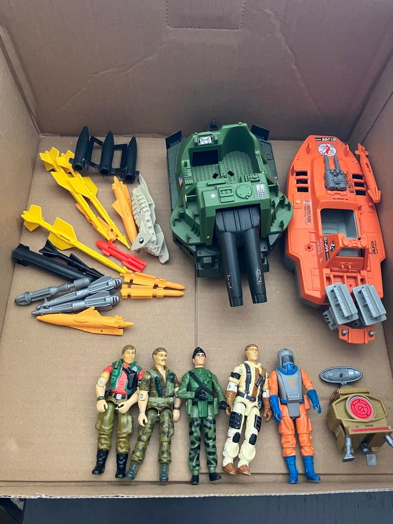 Zoldervondst Gi-Joe figuren en voertuigen, Ophalen, Gebruikt