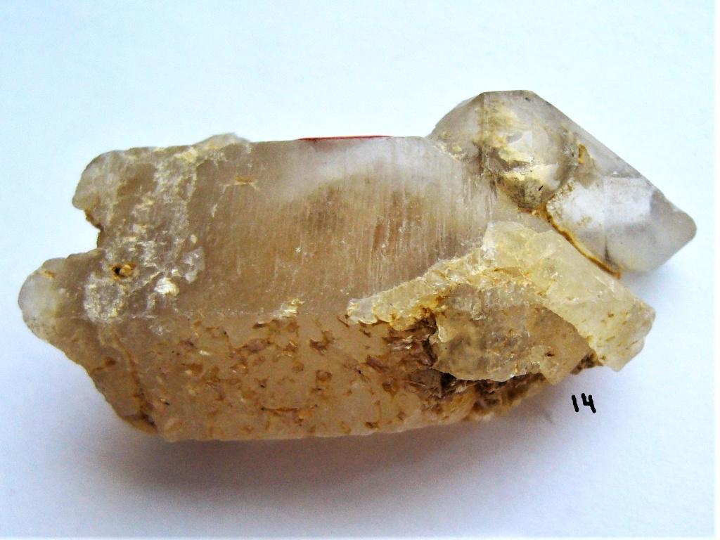 golden healer bergkristal 3 samen 2,75 lemuriaan 1 punt, Ophalen of Verzenden, Mineraal