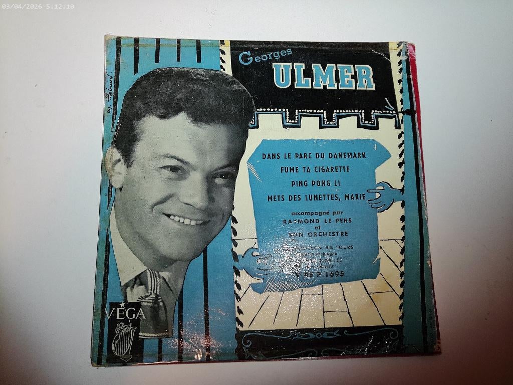 Georges Ulmer - EP dans le parc du danemark, Gebruikt, 7 inch, Ophalen of Verzenden, Pop