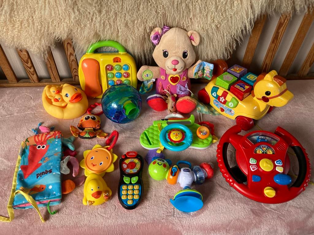 Grote set divers baby speelgoed - interactief en leerzaam, Ophalen of Verzenden, Gebruikt, Overige typen, Met licht