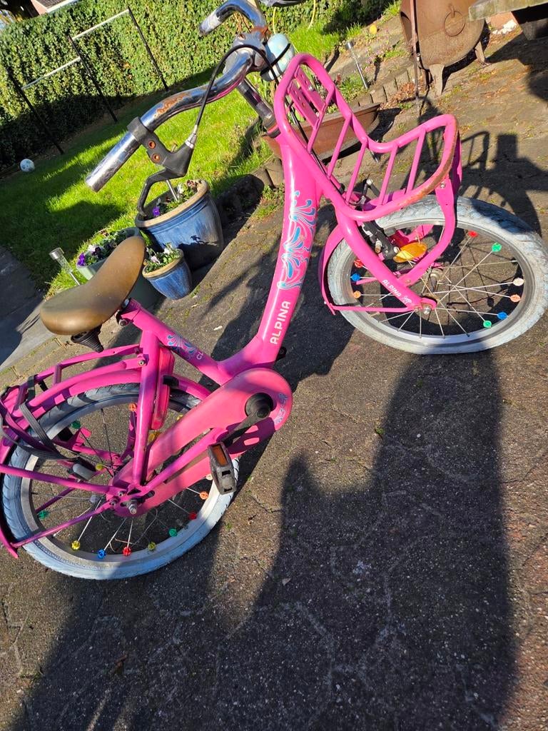 Alpina meisjesfiets 18 inch - Grote opknapper, Ophalen, Gebruikt, 16 tot 20 inch, Alpina