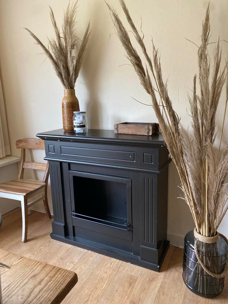 Zwarte schouw - openhaard ombouw, Huis en Inrichting, Haarden, Gebruikt, Overige soorten, Ophalen of Verzenden