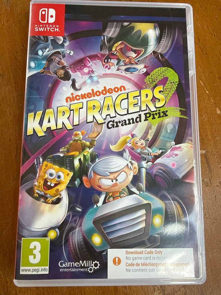 NINTENDO SWITCH Nickelodeon Kart Racers 2: Grand Prix, Racen en Vliegen, Eén computer, Ophalen of Verzenden, Zo goed als nieuw