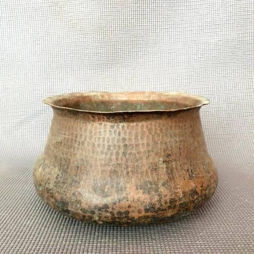 Antieke ca. 19e eeuw Oosterse koperen ketel, Ophalen of Verzenden, Koper