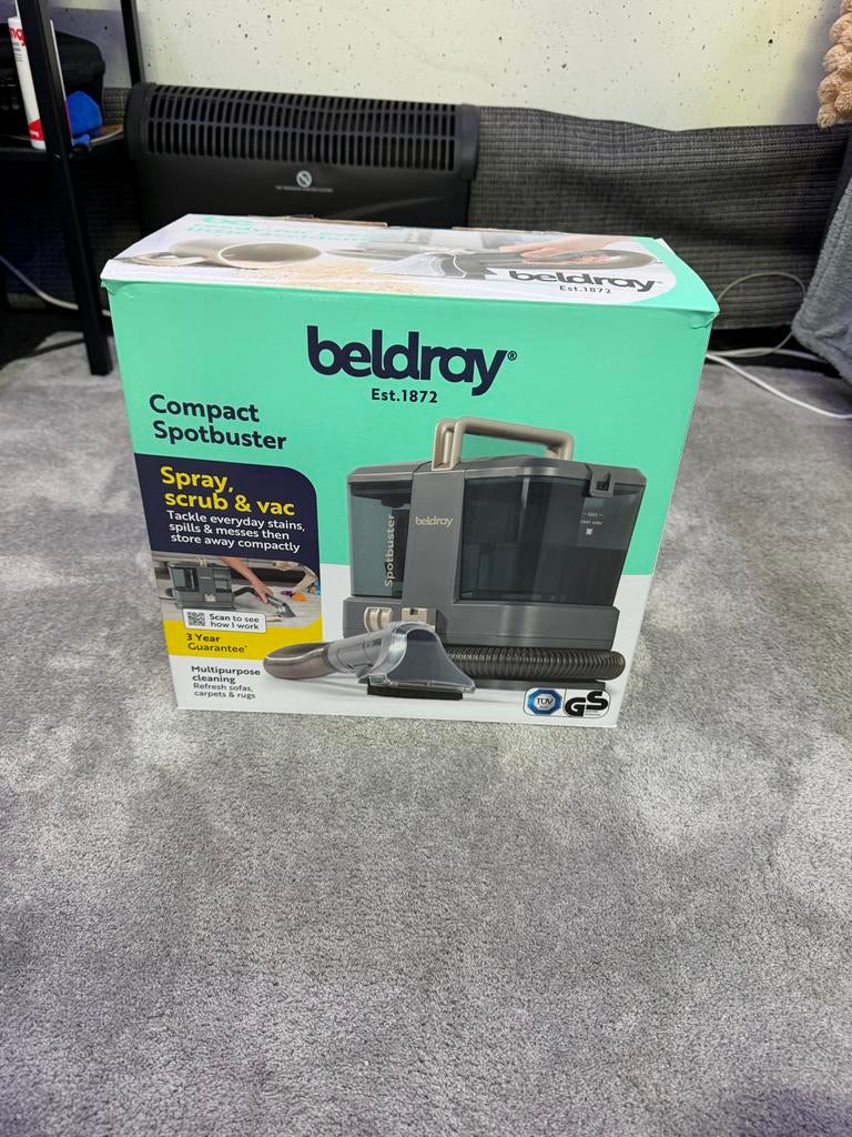 Beldray Compact Spotbuster Reiniger voor Meubels en Tapijt, Ophalen, Zo goed als nieuw, Overige typen