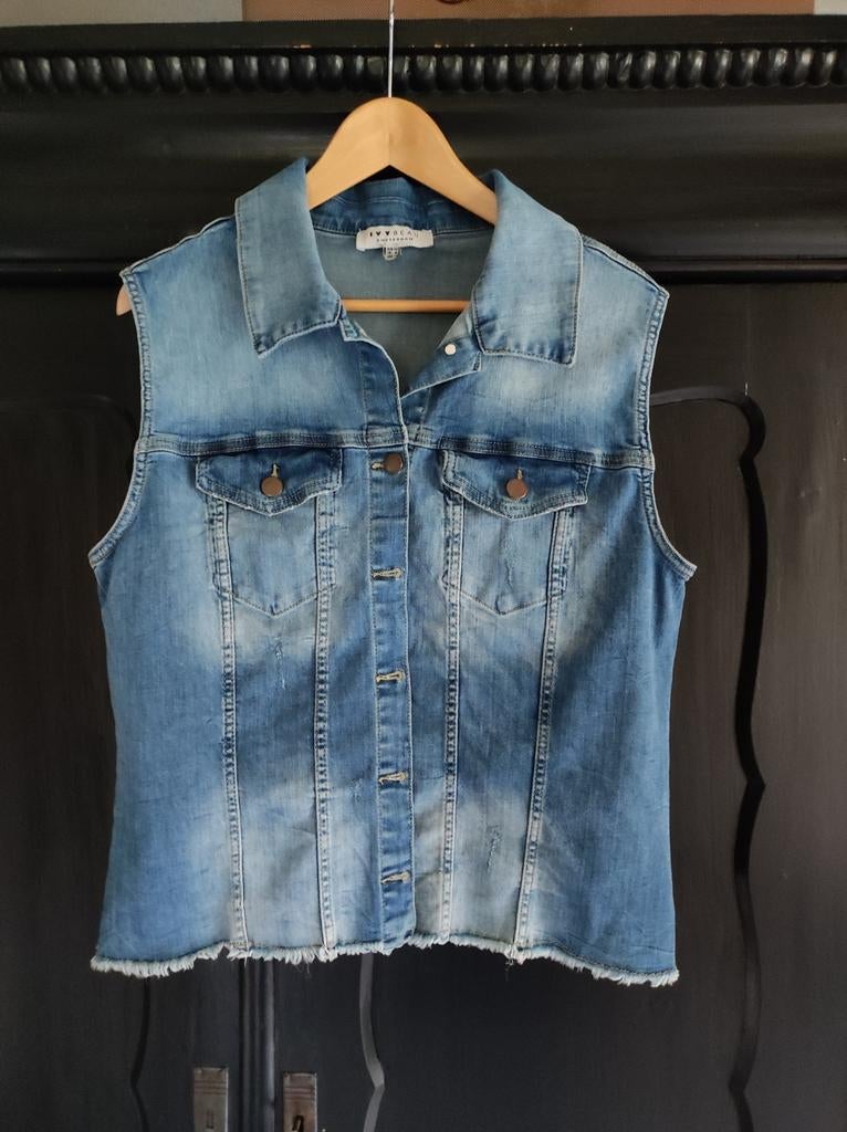 Spijker giletje IVY BEAU Maat 44, Kleding | Dames, Ophalen of Verzenden, Zo goed als nieuw, Maat 42/44 (L), Blauw