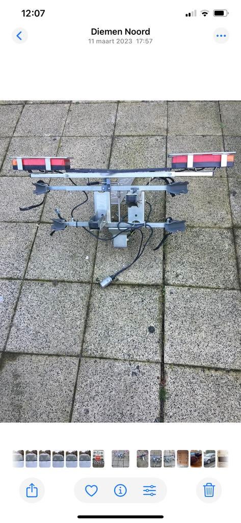 Twinny load fietsenrek voor 2 fietsen, Ophalen, 2 fietsen, Gebruikt, Trekhaakdrager