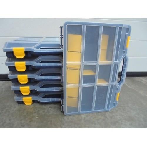 6 Nieuwe Sorteerkoffers met losse verdeling 37.8x29x6.1cm, Ophalen of Verzenden, Nieuw