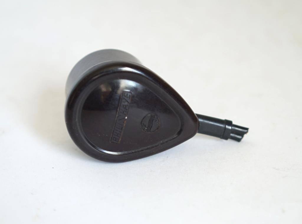 bakeliet stekker philipshave bruinzwart philips onderdeel, Antiek en Kunst, Ophalen of Verzenden