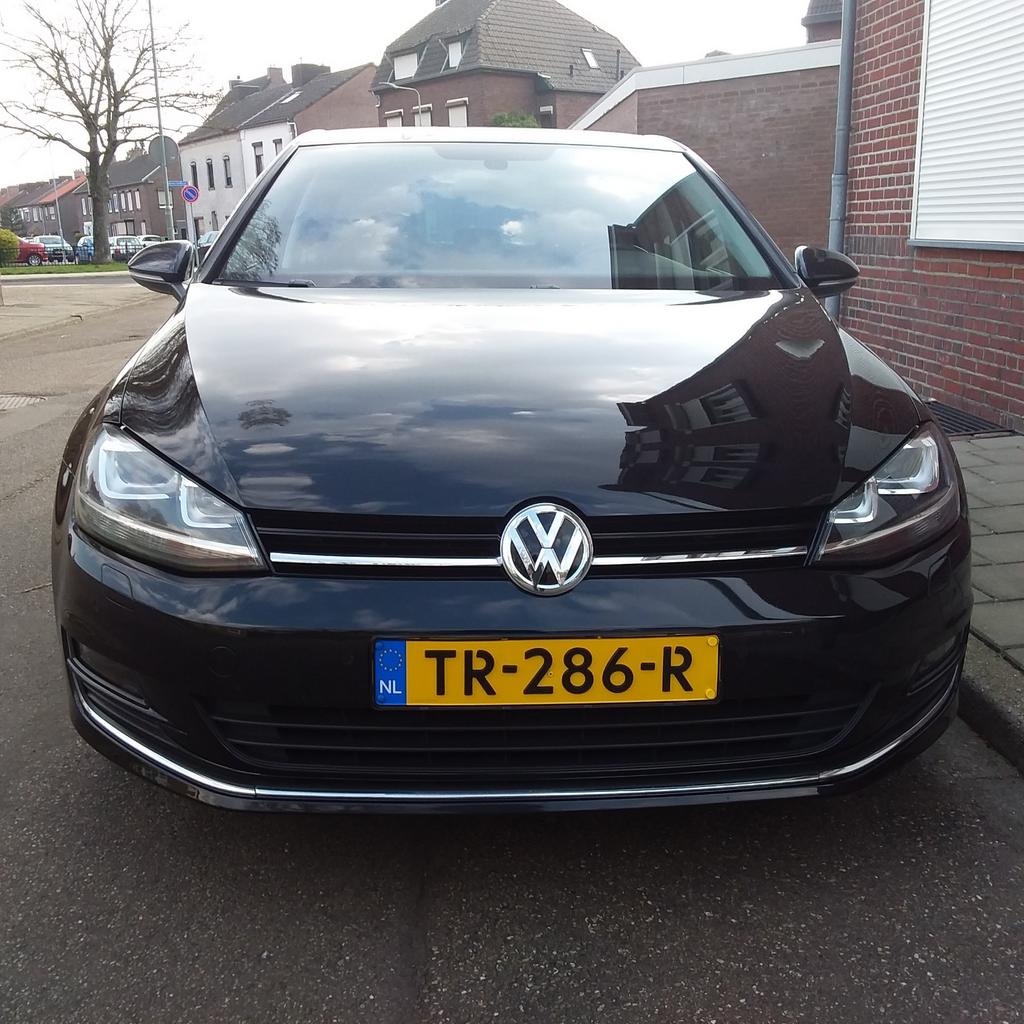 Volkswagen Golf 1.4 TSI 103KW  2013 Zwart,lederen bekleding., Auto's, Zwart, 4 cilinders, Zwart, Leder