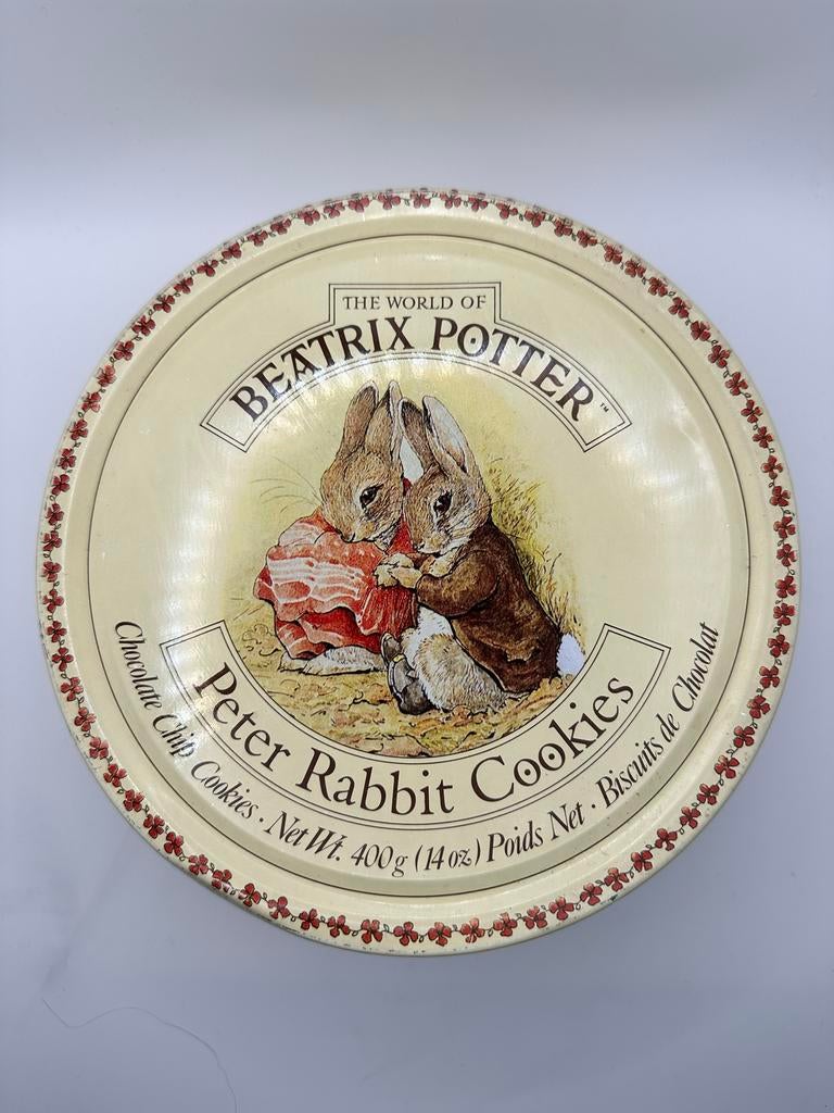Vintage Peter Rabbit Koekblik - Beatrix Potter, Verzamelen, Blikken, Gebruikt, Koek(jes), Overige merken, Ophalen