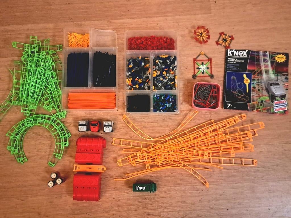 Mini K'nex Knex Kneks Lava coaster en Typhoon achtbaan motor, Ophalen of Verzenden, K'nex