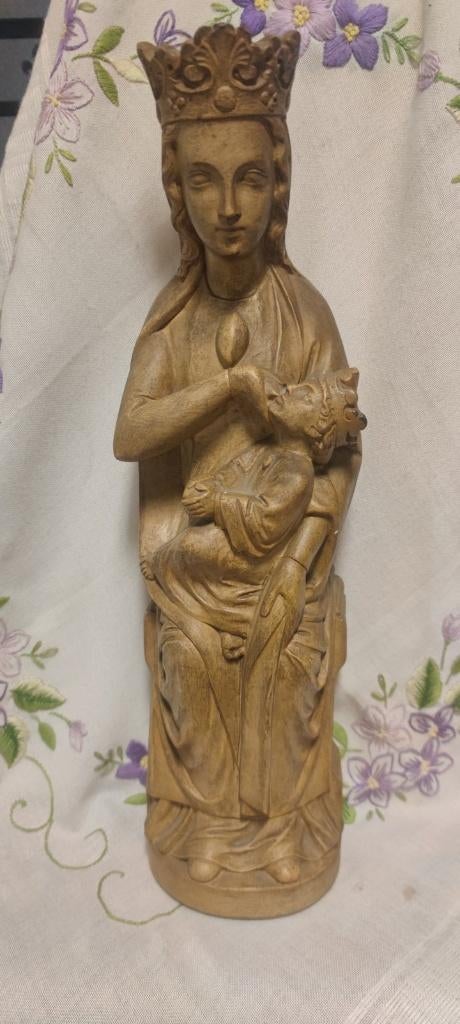 1024 Mooi beeld  Maria en Kind - Maria met Kind aan de borst, Ophalen of Verzenden, Zo goed als nieuw, Beeld(je), Christendom | Katholiek