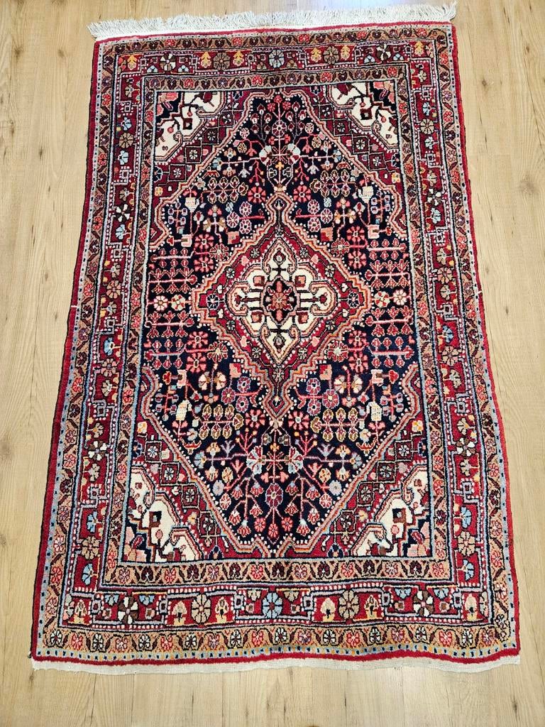 Handgeknoopt perzisch tapijt sarough 177x107, Info@SlatsAntiek.nl, Crème, 100 tot 150 cm, Perzisch