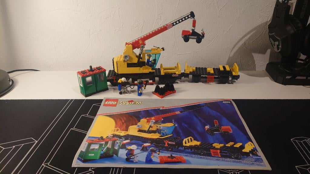 Lego Train 4552 Cargo Crane, Ophalen of Verzenden, Gebruikt, Complete set, Lego