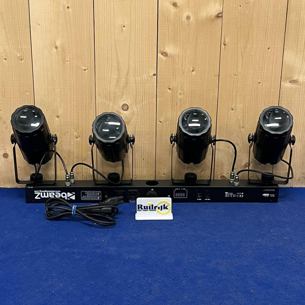 BeamZ 4-Some Lichtset 4x 57 RGBW LED's DMX lampen disco, Muziek en Instrumenten, Licht en Laser, Ruilrijk, Zo goed als nieuw, Info@ruilrijk.nl
