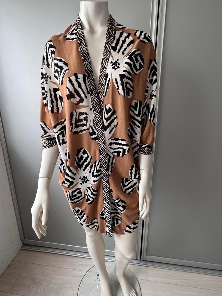 Kimono Gerry Weber maat 48 met dierenprint, Kleding | Dames, Ophalen of Verzenden, Gedragen, Maat 46/48 (XL) of groter, Bruin