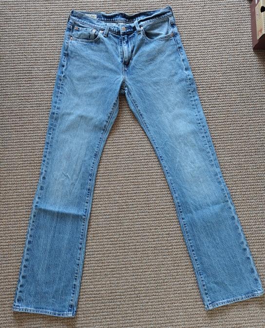 Levi's 527 Slim Boot Cut 30-34, Blauw, W32 (confectie 46) of kleiner, Ophalen of Verzenden, Zo goed als nieuw