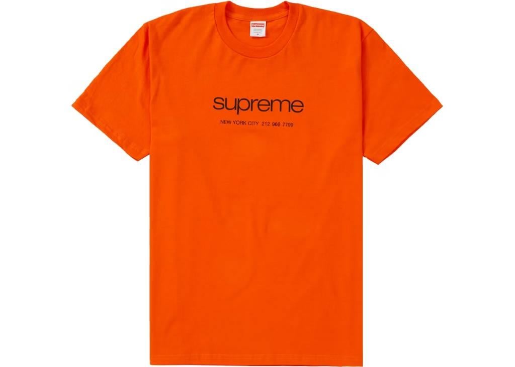 Supreme Shop Tee, Kleding | Heren, T-shirts, Maat 48/50 (M), Nieuw, Oranje, Ophalen of Verzenden