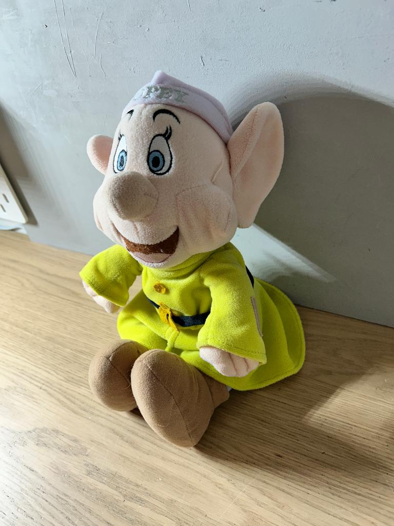 Sneeuwwitje Dwerg Dopey, Verzamelen, Ophalen of Verzenden, Sneeuwwitje of Doornroosje, Zo goed als nieuw, Knuffel