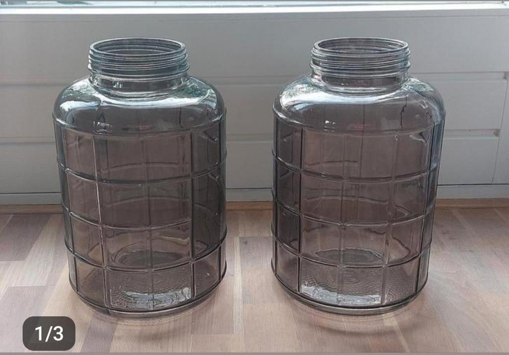 Vazen, Overige kleuren, Ophalen of Verzenden, Minder dan 50 cm, Glas