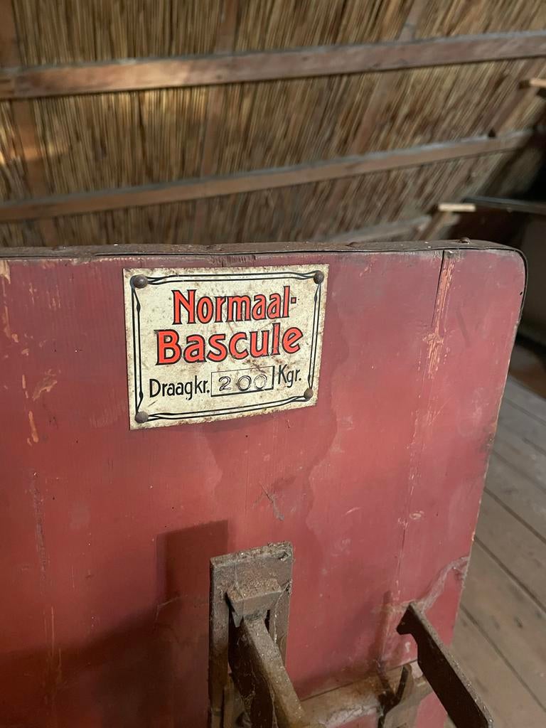 Normaal Bascule weegschaal, 200 Kgr, Antiek en Kunst, Antiek | Overige Antiek, Ophalen