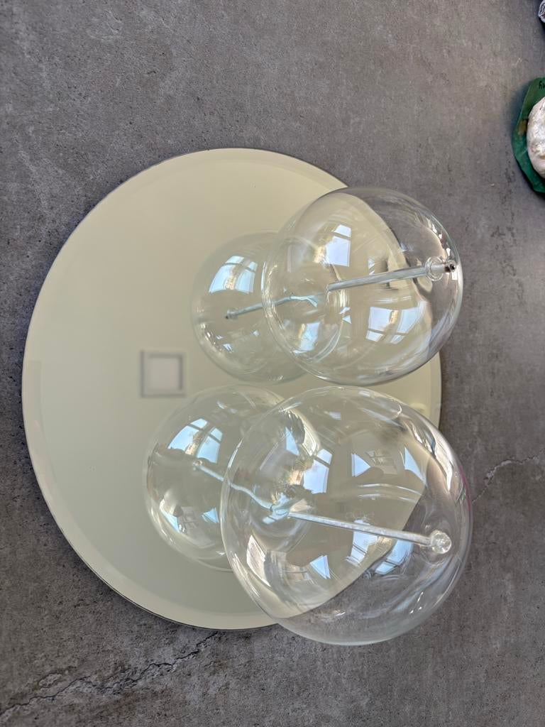 Set van 2 olielampen met spiegel onderzetter, Ophalen, Overige materialen, Overige kleuren, Zo goed als nieuw