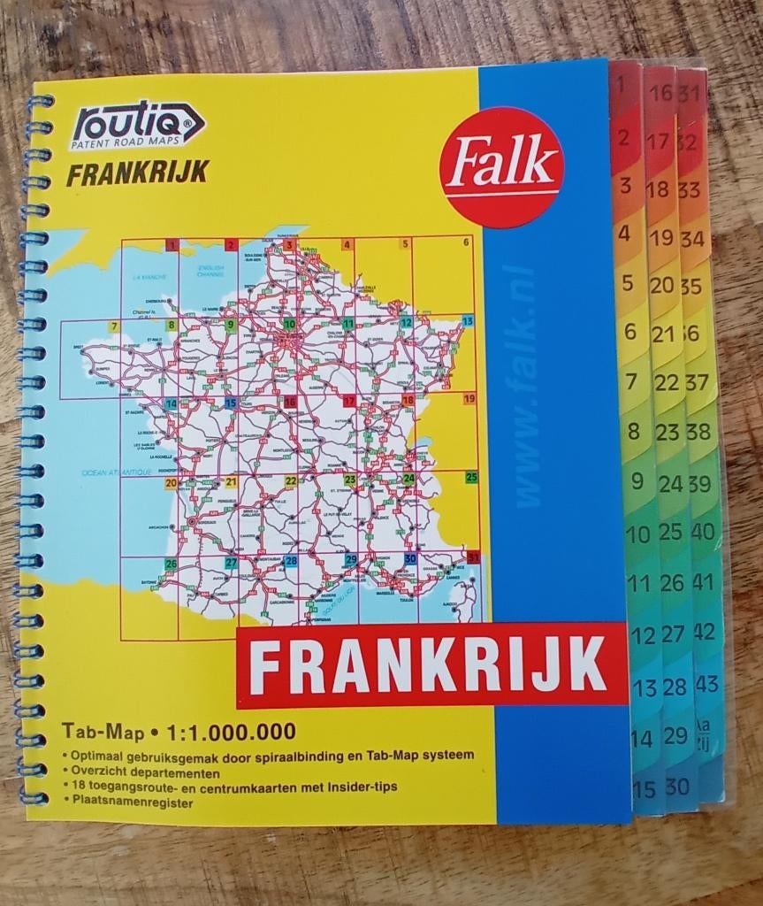 Wegenkaart autoatlas Frankrijk - Routiq Falk, 2000 tot heden, Nieuw, Landkaart, België of Luxemburg