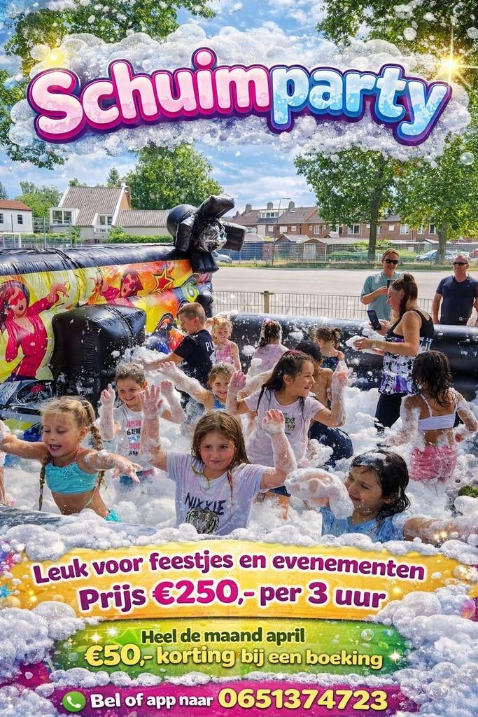 Schuimparty voor feesten en evenementen, Ophalen, Overige