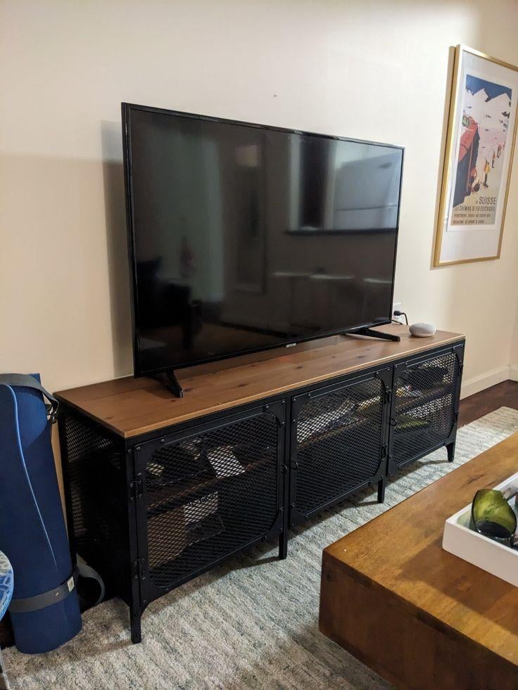 Ikea Fjallbo TV meubel/kast - ZO GOED ALS NIEUW, 100 tot 150 cm, Zo goed als nieuw, Minder dan 100 cm, Industrieel