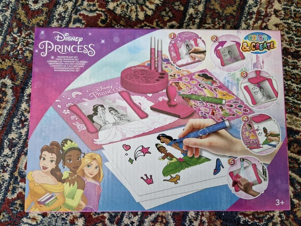 Disney Princess teken transfer set, Ophalen of Verzenden, Zo goed als nieuw