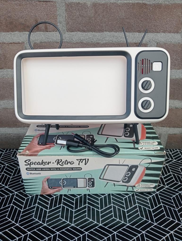 Retro TV Bluetooth Speaker - Draagbare Speaker (nieuw), Overige typen, Zo goed als nieuw, Minder dan 60 watt, Ophalen
