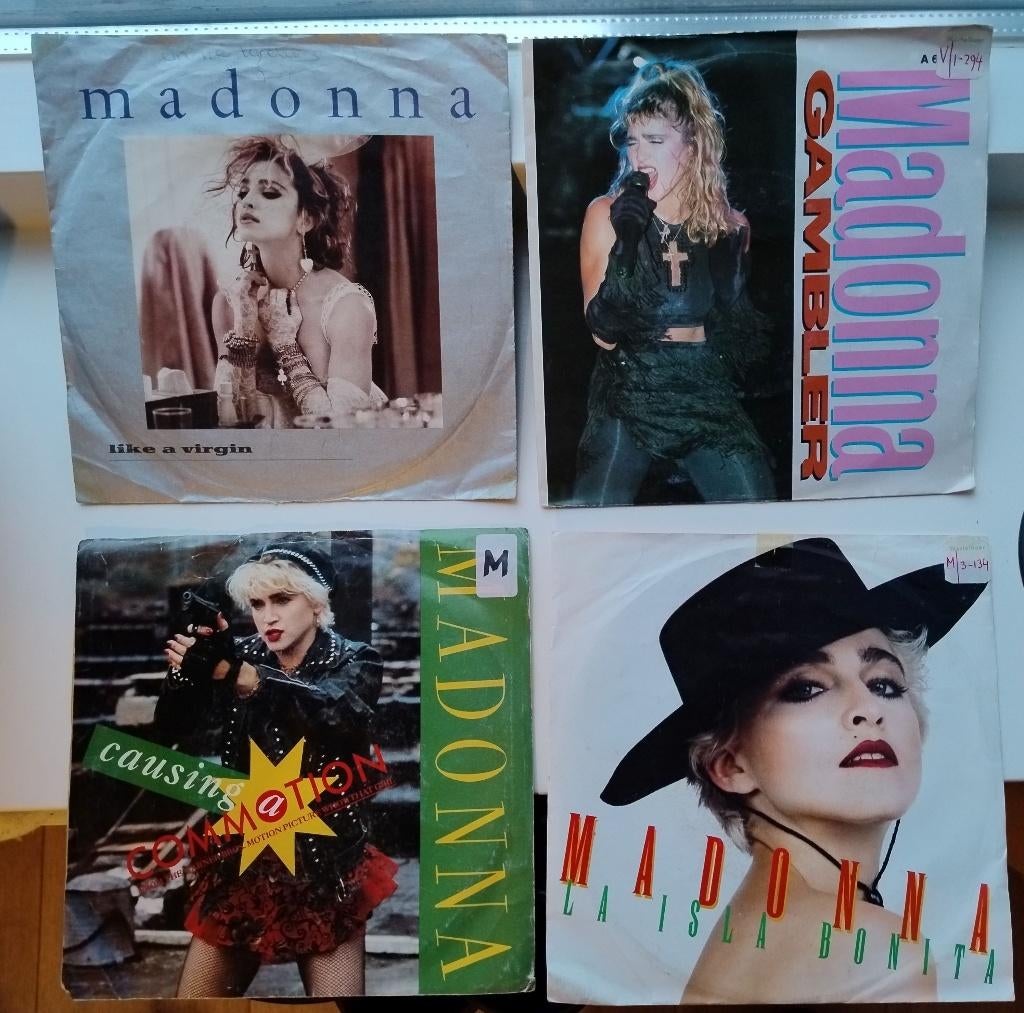 4x leuke singles Queen of Pop MADONNA (nr14), Cd's en Dvd's, Vinyl Singles, 7 inch, Single, Ophalen of Verzenden, Zo goed als nieuw