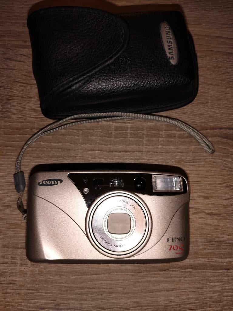 Samsung Fino 70S Compact Camera met Tasje, Audio, Tv en Foto, Fotocamera's Analoog, Ophalen of Verzenden, Gebruikt, Compact, Samsung