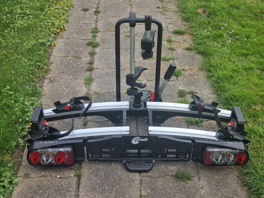 Fietsendrager ANWB Voor 2 Ebikes Kantelbaar Incl.Opberghoes , Auto diversen, Ophalen, Elektrische fiets, Zo goed als nieuw, 2 fietsen