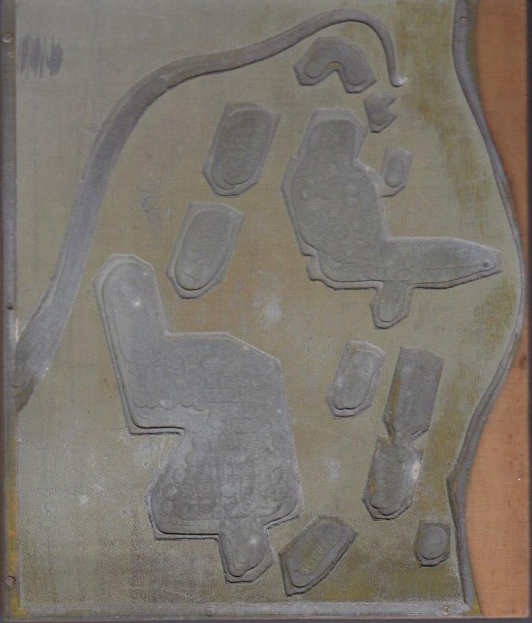 Cliché / Drukplaat - Kunstwerkje, Antiek en Kunst, Ophalen of Verzenden