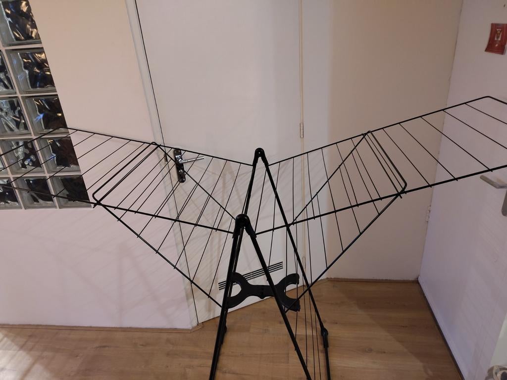 Groot zwart wasrek, Ophalen, Wasrek