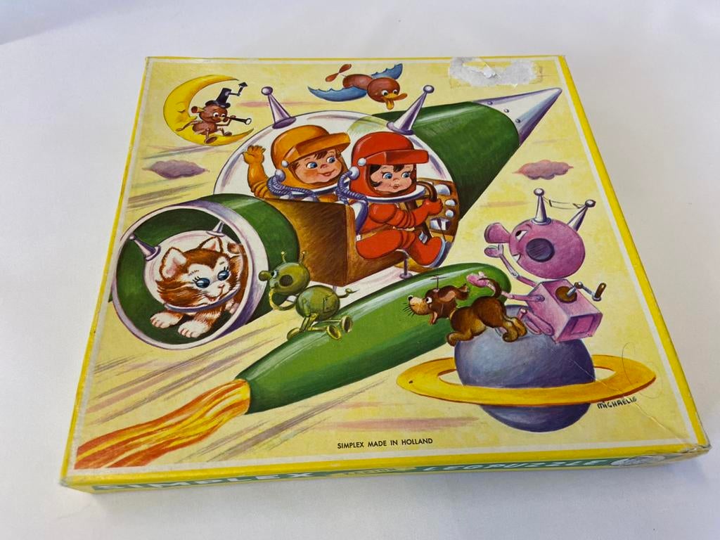 Simplex puzzel Nr 623, in originele doos, Gebruikt, 10 tot 50 stukjes, Ophalen of Verzenden, Van hout