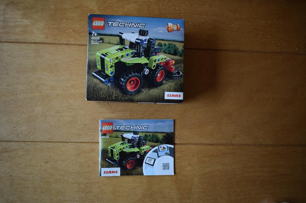Lego 42102 Technic mini claas xerion, Kinderen en Baby's, Speelgoed | Duplo en Lego, Zo goed als nieuw, Lego, Complete set, Inclusief instructies