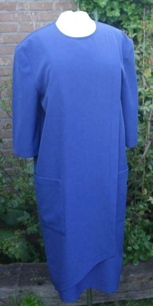 Aparte jurk,korte mouw,merk: ingrids, mt. 38, Maat 38/40 (M), Blauw, ., Ophalen of Verzenden