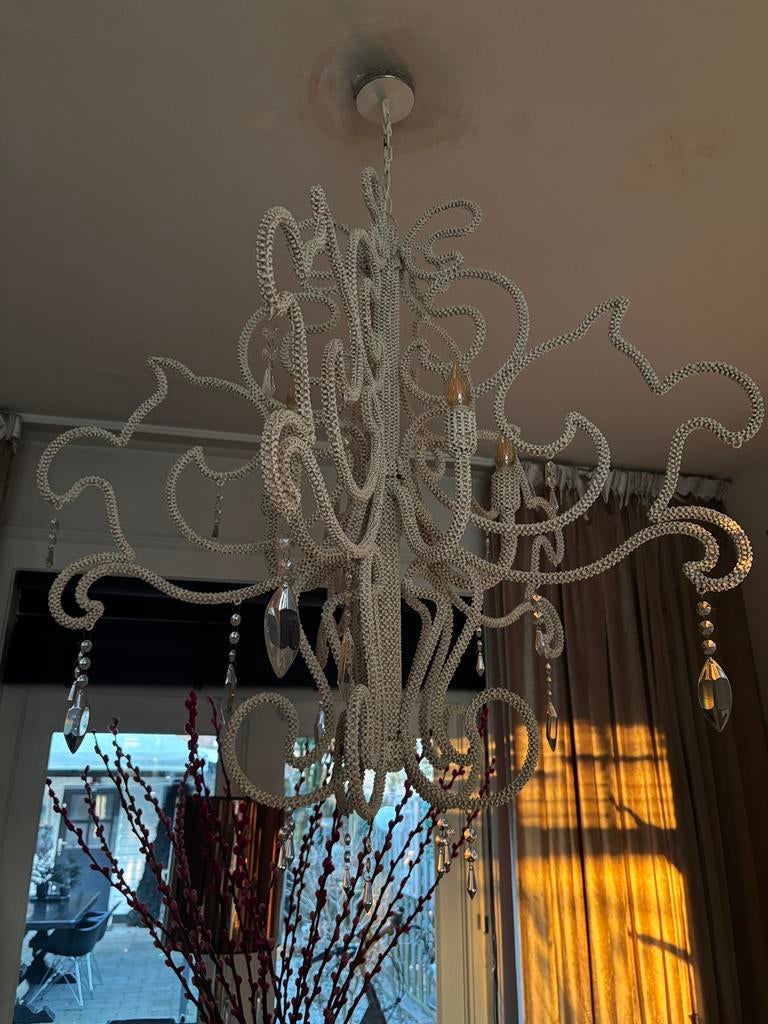 Prachtige hanglamp met kraaltjes, Huis en Inrichting, Ophalen, 75 cm of meer